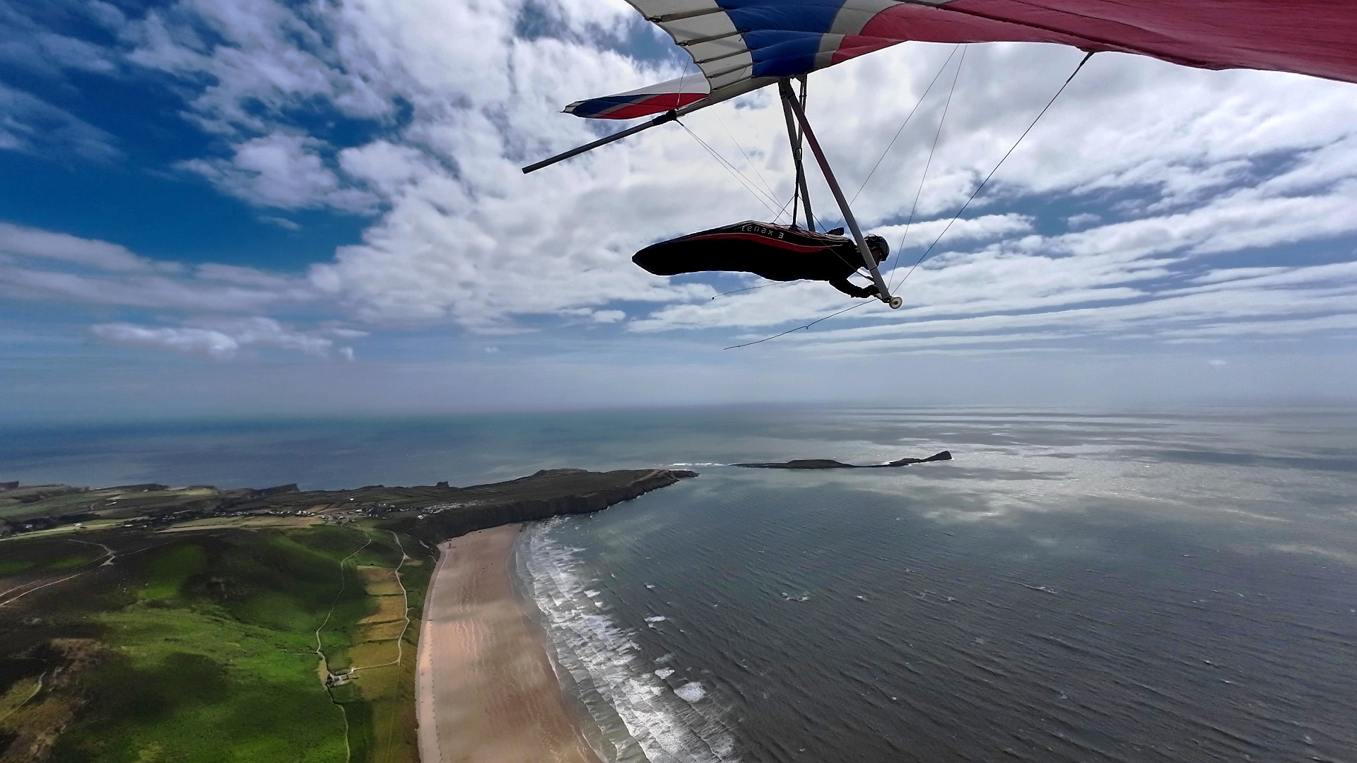 Sunny skies above Rhossili