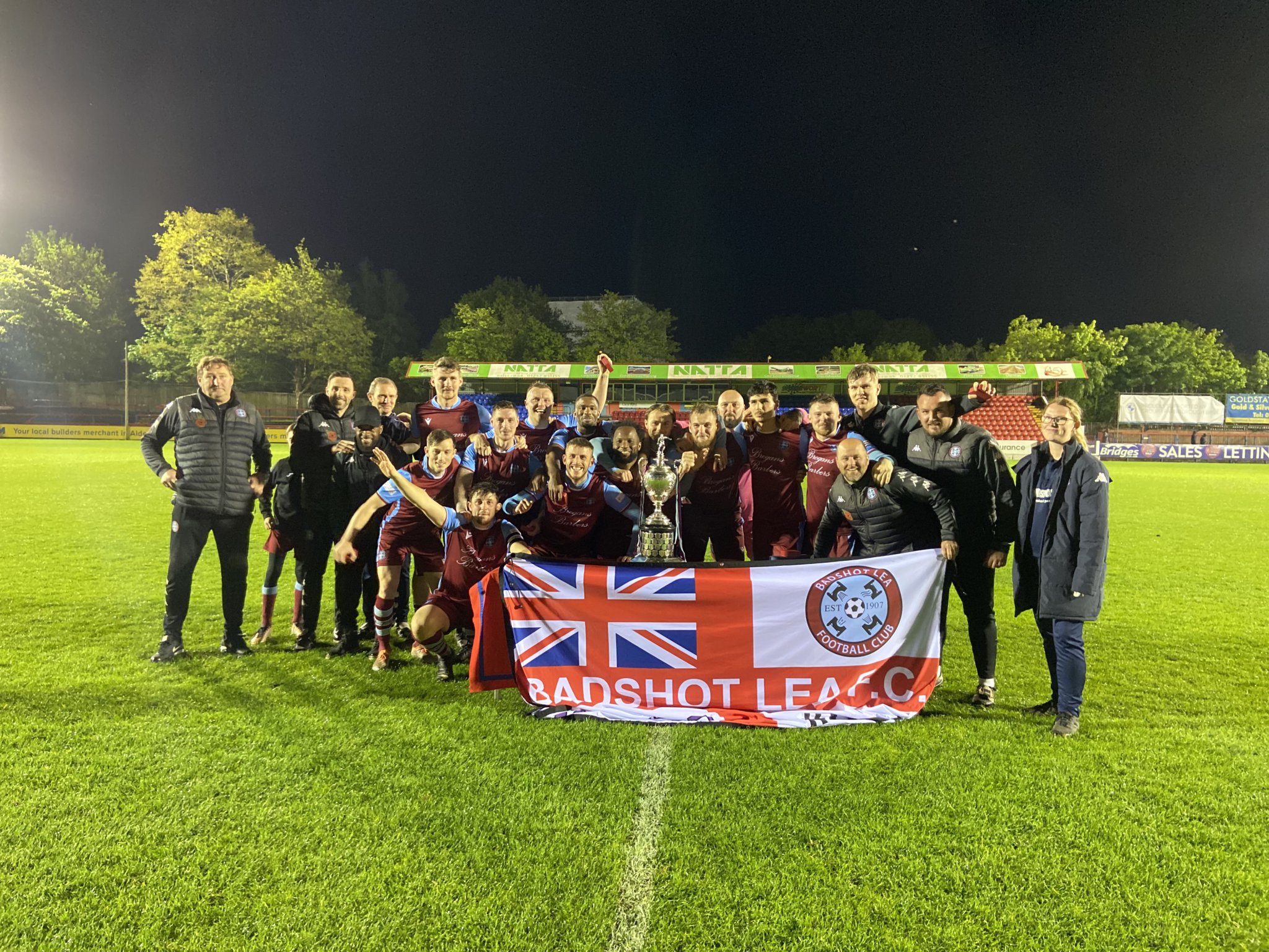 Badshot Lea won the Aldershot Senior Cup last season