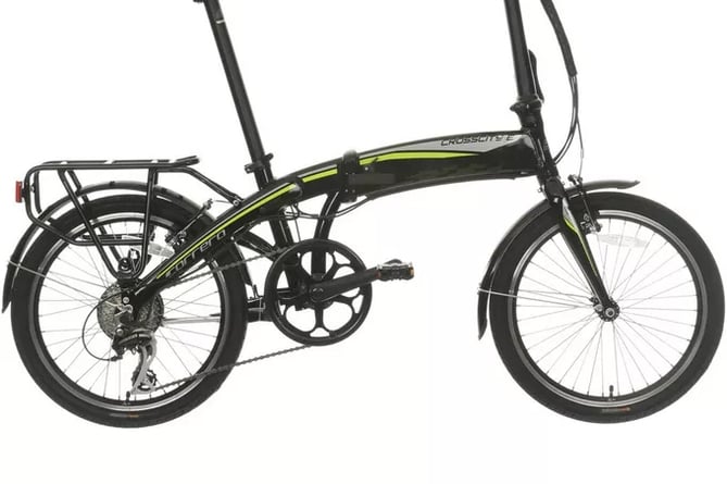 Alton Town Council's Carrera Crosscity folding e-bike can be hired for ten days at a time