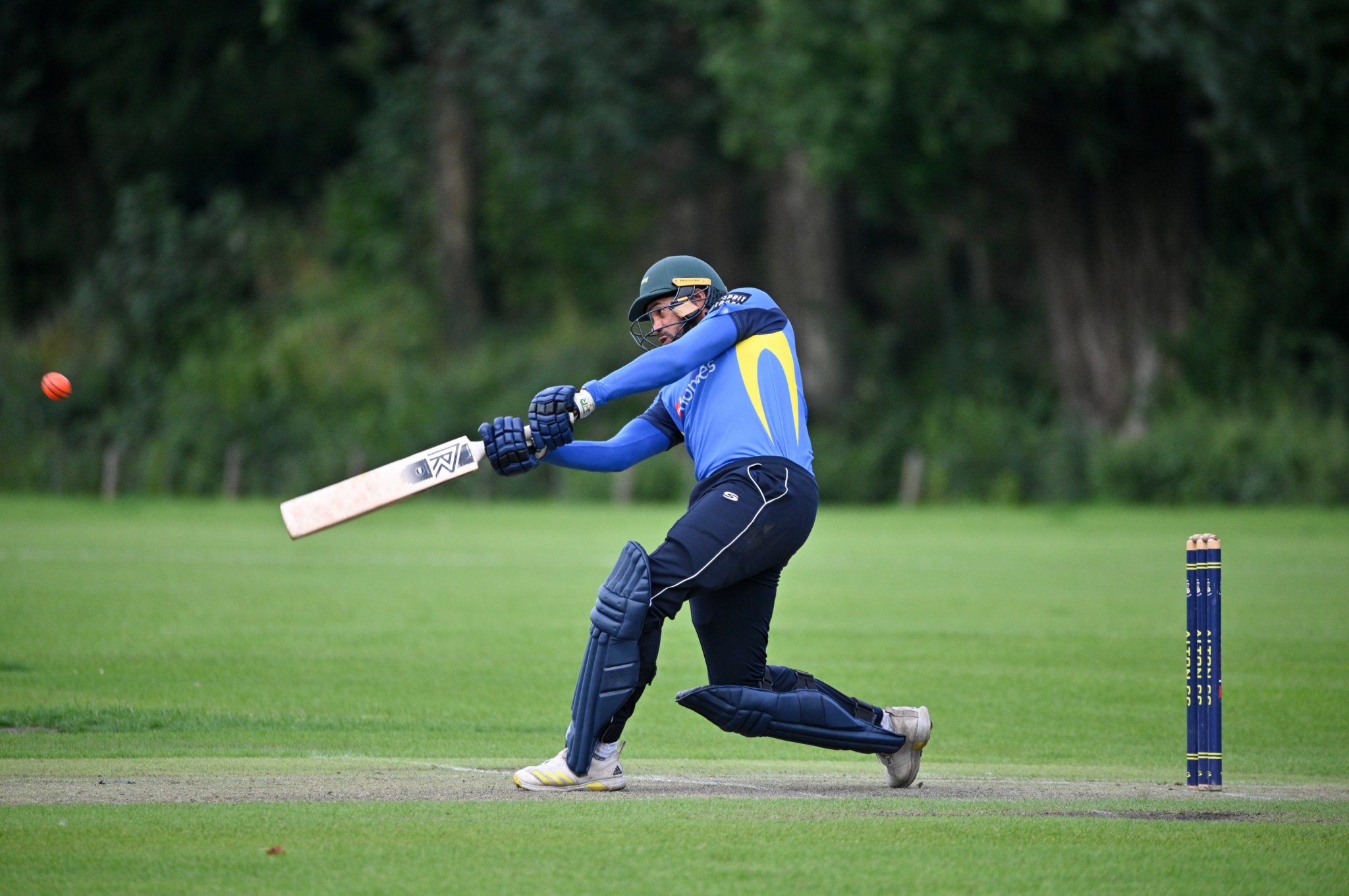 Bash Walters hits the final ball for six to seal Alton’s victory against Portsmouth in the Twenty20 Cup