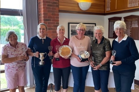 LEFT TO RIGHT: Lynda Hine, Sarah Gibson, Lesley Eaton, Pauline Smith, Jennifer Eaton and Jenny Smith