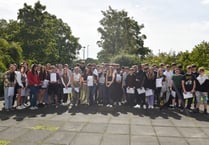 Eggar's School in Alton delighted so many pupils got top GCSE grades