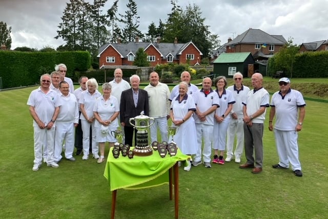 Organiser Ken Danson (centre) with the two Hunter Cup final teams