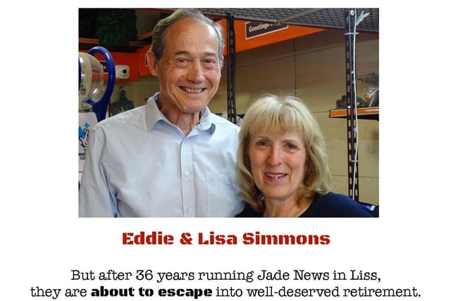 Farewell party for retiring Liss newsagent couple