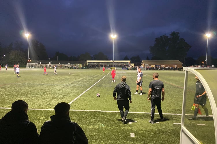 Action from Alton's 3-2 win against Aldershot Town in the Hampshire Senior Cup