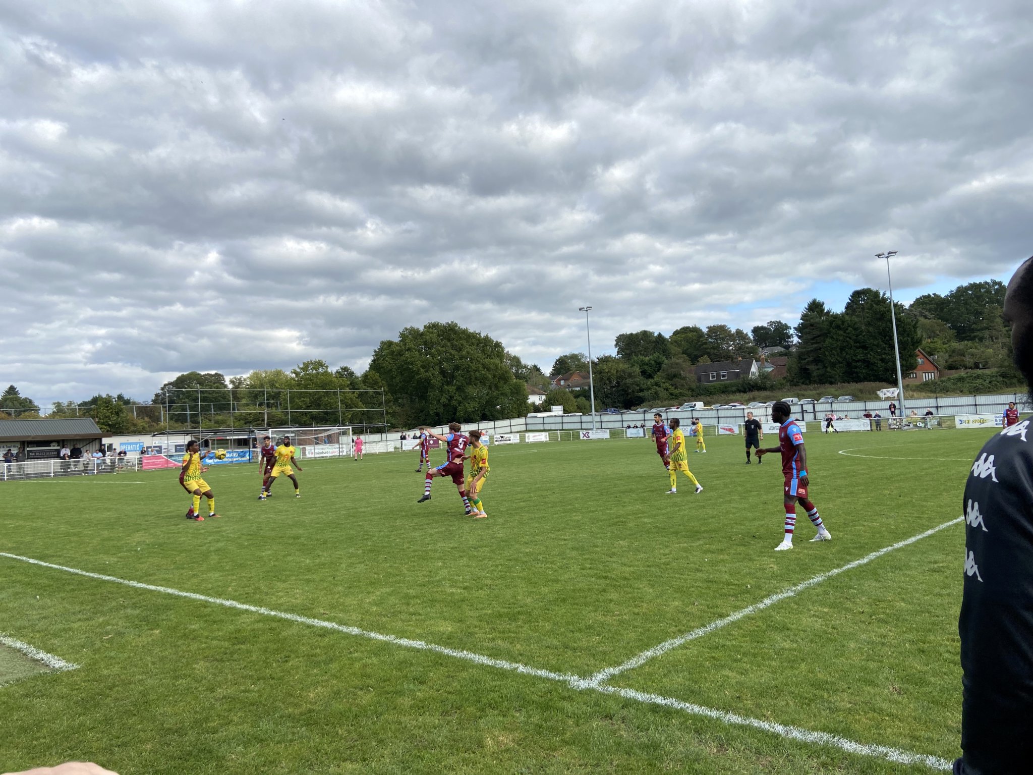 Action from Badshot Lea’s 5-3 win against Sutton Common Rovers