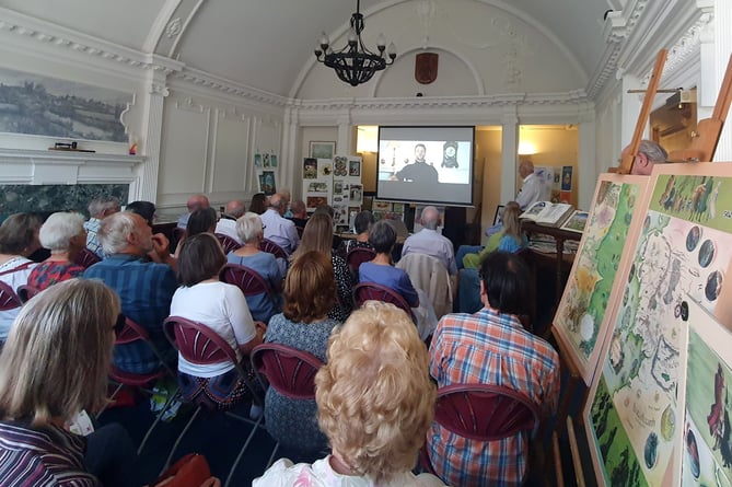 Farnham Town Hall was packed wall to wall for the launch of an exhibition of work by Pauline Baynes