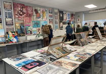 GCSE art coursework exhibition at The Petersfield School was class