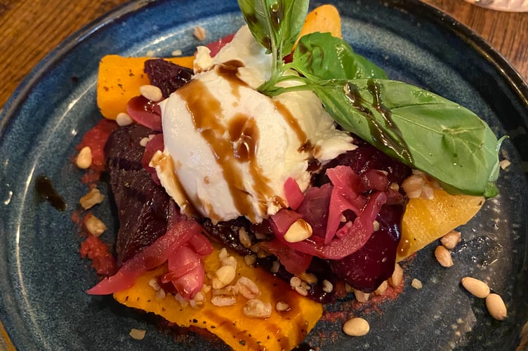 The winter caprese salad from the new Zizzi autumn menu