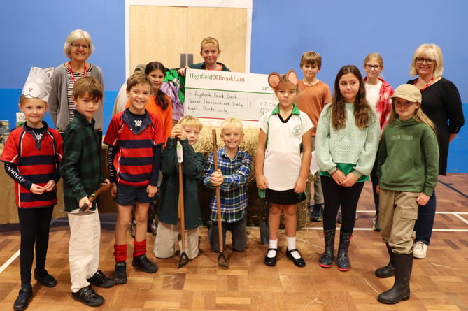 A whopping £7,000 raised for Liphook food bank by Highfield and Brookham School