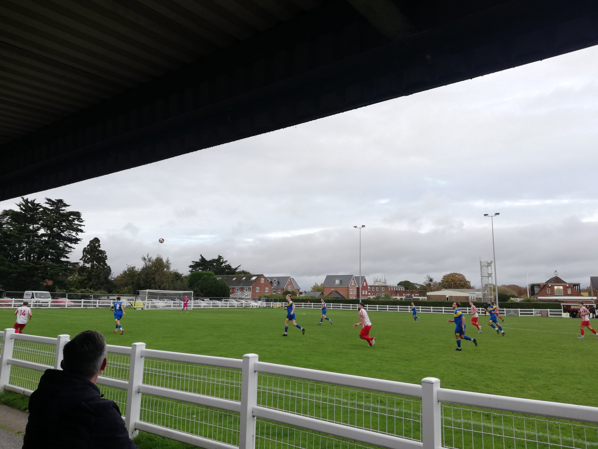 Action from Petersfield’s 5-0 win at Lymington