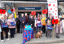 Poppy appeal launch: Get  a poppy from the Haslemere British Legion