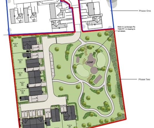 Elivia Homes has applied for planning permission to build 23 homes and a LEAP playground on an ancient orchard in Badshot Lea