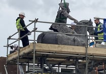 Petersfield's 'King' Billy is back on his horse after restoration