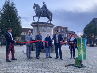 Restored statue of King William III "reopened" in Petersfield ceremony