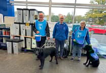 East Hampshire Guide Dogs get pawsome donations at Tesco collection point
