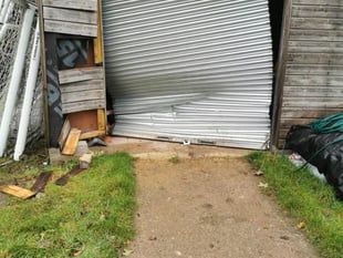 Attempted ram raid on tractor shed at Fernhurst Recreation Ground