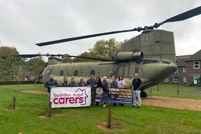 Farnham Fireworks and Torchlit Procession is supported this year by gold sponsors Guardian Angel Carers, founded by two former RAF pilots, Tim Corry and Alex Duncan, in Crondall in 2021
