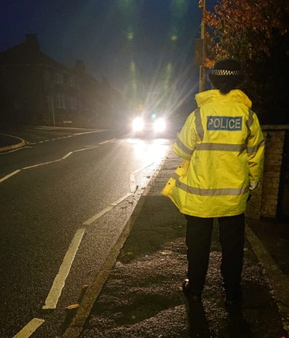 Police stopped 10 vehicles in Onchan this morning