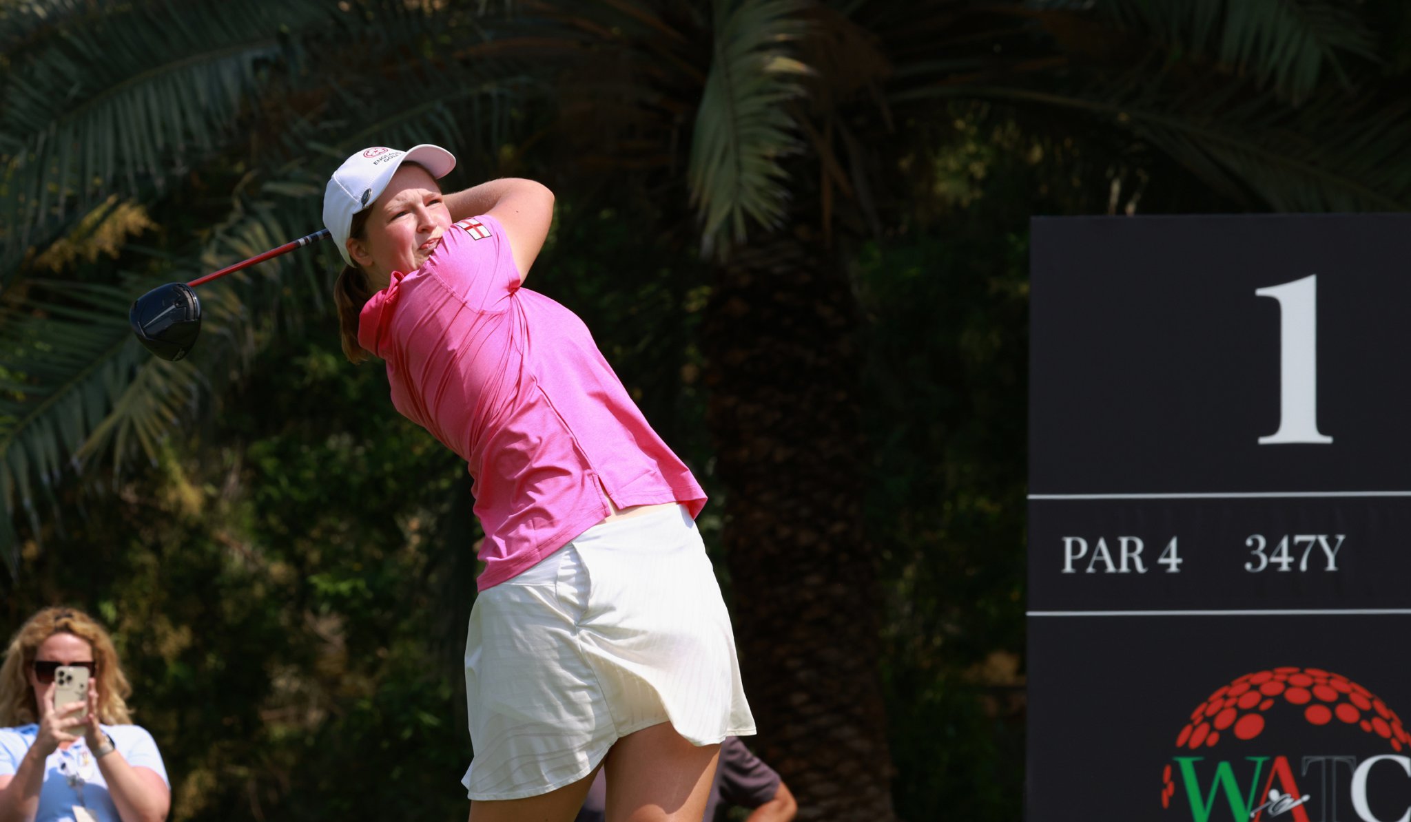 Farnham golfer Lottie Woad helped England’s women’s team to a best-ever finish at the World Team Championships in the United Arab Emirates