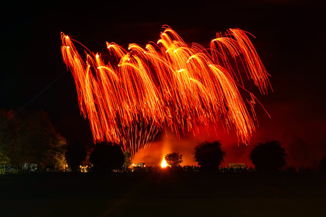 Alresford Rotary Club fireworks, Arlebury Park, Alresford, November 3rd 2023.