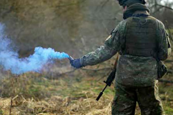 Ukrainian troop training, Longmoor, November 2023.