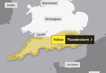 Met Office warns of thunderstorm and heavy rain on Tuesday morning