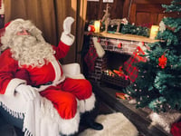 Santa Claus coming to the Binsted Christmas Fair