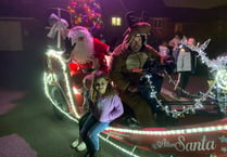 Video: Santa's Sleigh visits Alton's Barley Fields