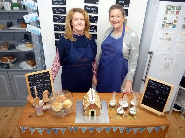 Tracey New, left, and Kirsty Blandford run a children’s baking club at Bluebell Cake House in Alton.