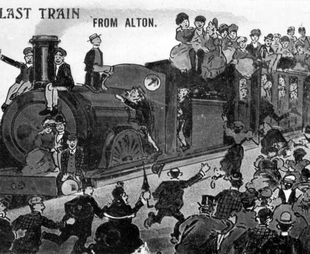 The last train from Alton – as seen in the 1900s...