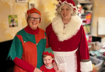 Mrs Claus is coming to town as Bordon mum  dresses the part for RSPCA