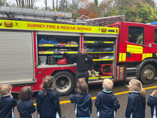 Surrey Fire and Rescue teach St Ives School's life-saving lessons