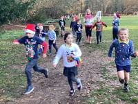 Top marks as Santa Dash at St Matthew's Blackmoor school raises £1.8k