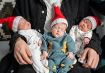 Triplets home in time for Christmas after arriving two months early