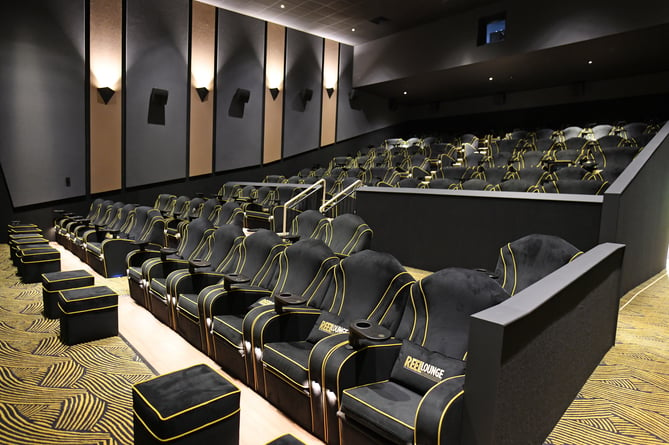 The REEL Lounge at Farnham's new cinema offers luxurious seating, including sofas, and food and drink delivered to your seat