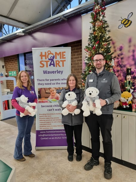 Forest Lodge Garden Centre in Farnham has donated 96 soft toys