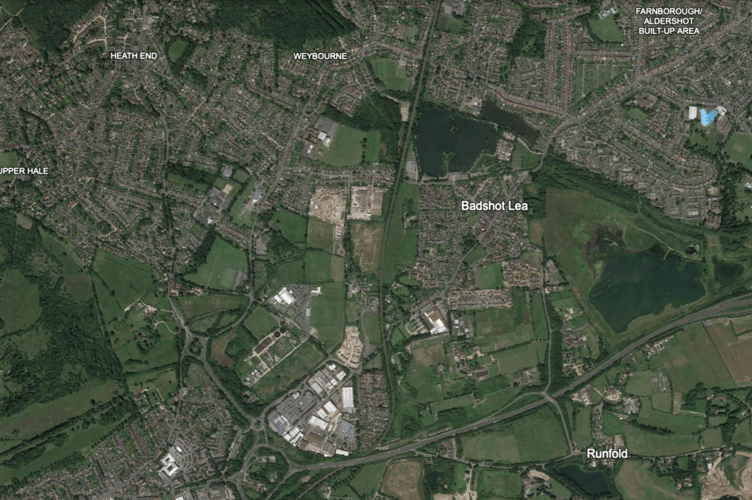 Developers are clamouring to build on what little green spaces remain between Farnham and Aldershot in the Badshot Lea and Weybourne area