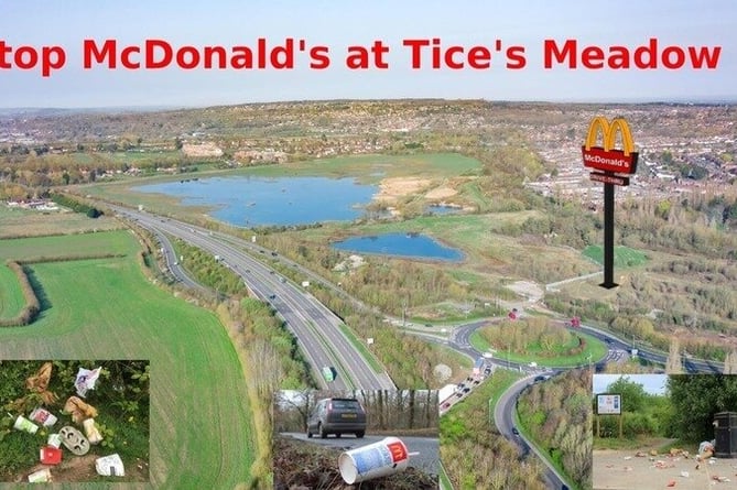 More than 5,000 people have signed Tice's Meadow Bird Group's petition to block a McDonald's drive-thru at the A31 Tongham Services