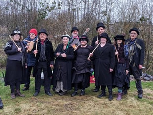 VIDEO: Wassailing draws big crowd to Petersfield Community Garden