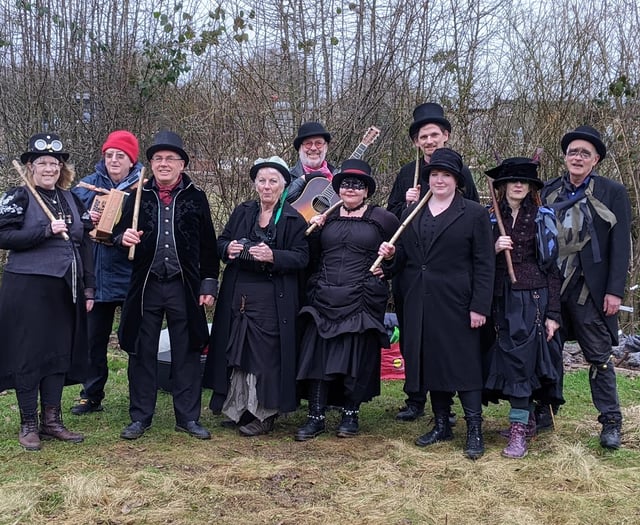 VIDEO: Wassailing draws big crowd to Petersfield Community Garden