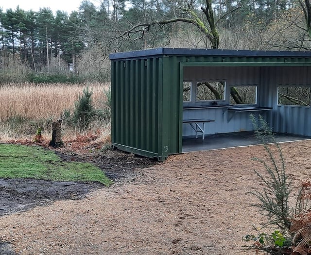 VIDEO: Twitchers flock to Bordon beauty spot to check out new birdhide