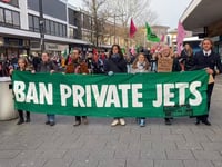 Greta Thunberg joins march against Farnborough Airport expansion