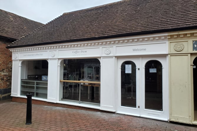 Coffee Diem in Farnham's Lion & Lamb Yard has been closed since late-December, but could reopen under new ownership this March