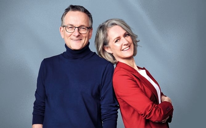 Dr Michael Mosley and Dr Clare Bailey.