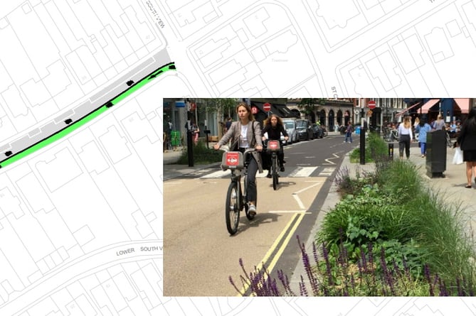 Surrey County Council's plan for the town centre excludes any segregated cycle tracks, to the dismay of the Farnham Cycle Campaign