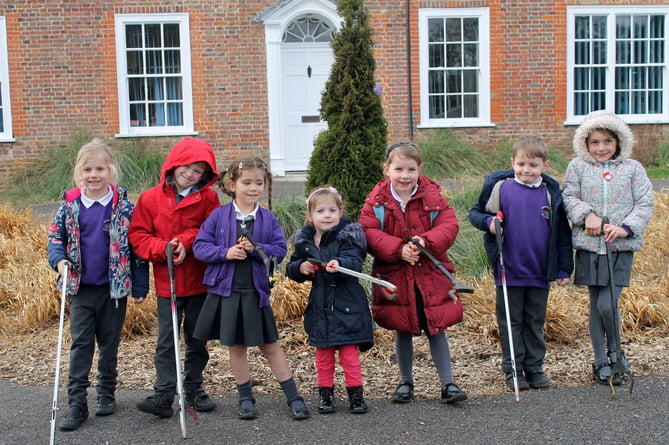 Pupils from Andrews’ Endowed CE Primary School in Holybourne joined a Trash Mob to clear up litter, February 2024.