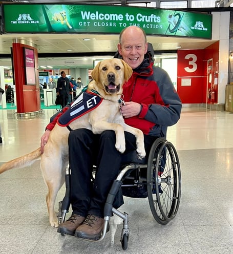 Allen Parton and ET at Crufts