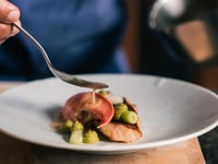 Fancy Farnham restaurant with no menu listed in the Michelin Guide
