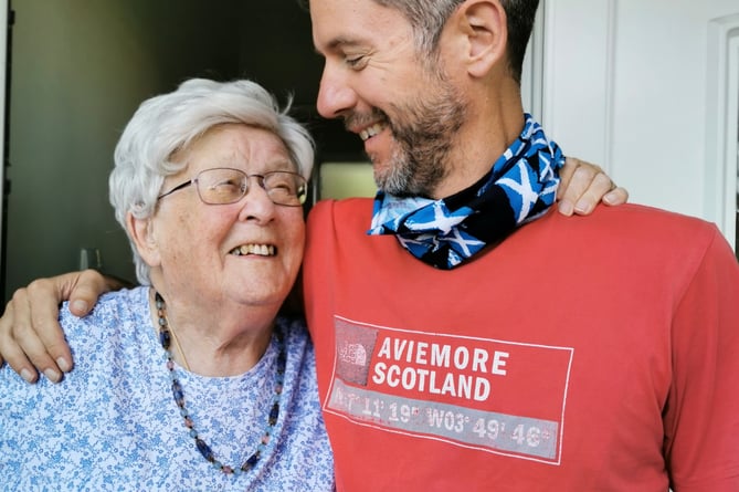 Dementia Champion Alastair Shanks and his granny Molly